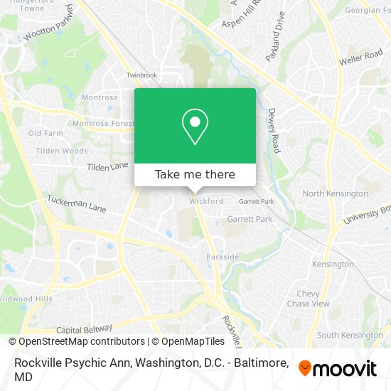 Rockville Psychic Ann map