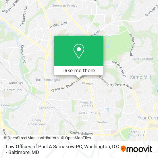 Mapa de Law Offices of Paul A Samakow PC