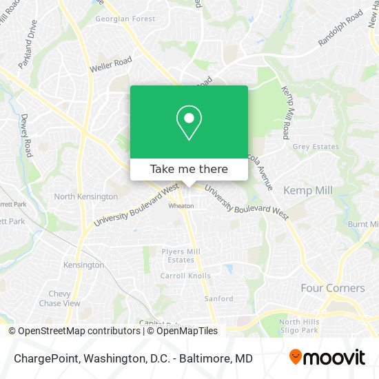 Mapa de ChargePoint