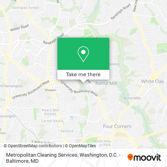 Metropolitan Cleaning Services map