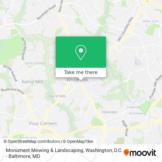 Monument Mowing & Landscaping map