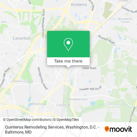 Quinteros Remodeling Services map