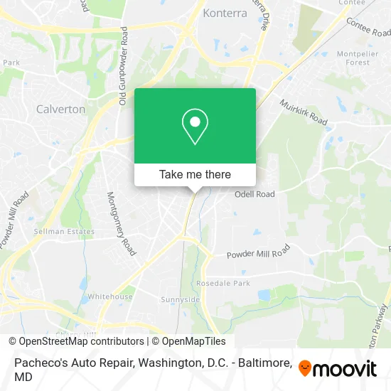 Pacheco's Auto Repair map