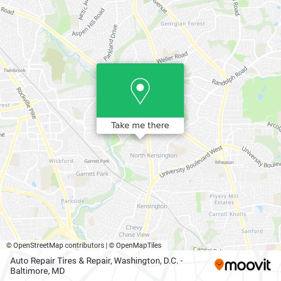 Auto Repair Tires & Repair map