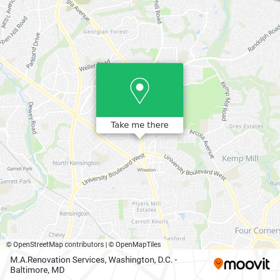 M.A.Renovation Services map