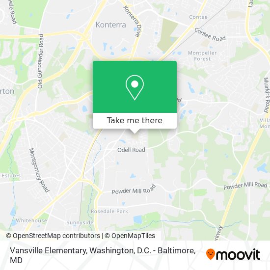 Vansville Elementary map