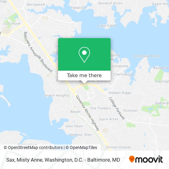 Sax, Misty Anne map