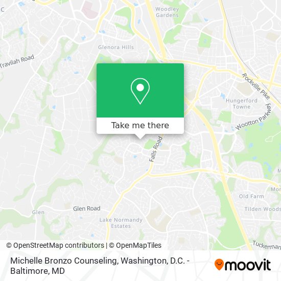 Michelle Bronzo Counseling map