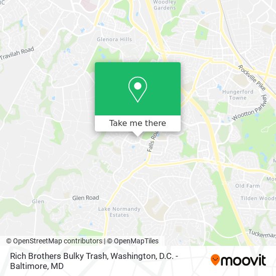 Mapa de Rich Brothers Bulky Trash