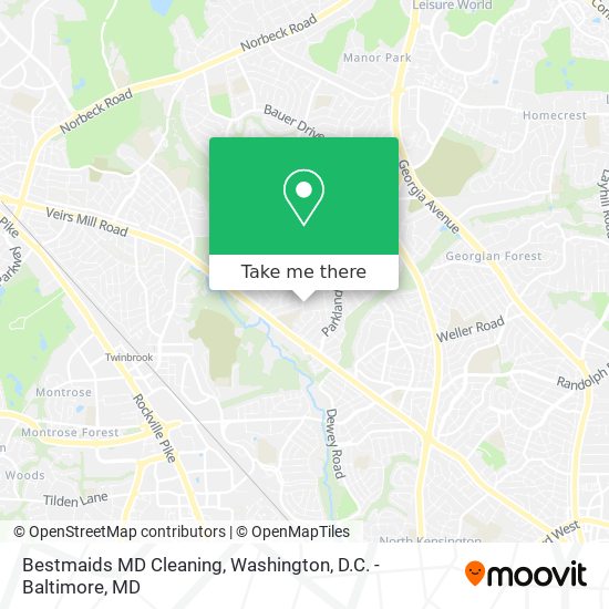 Bestmaids MD Cleaning map
