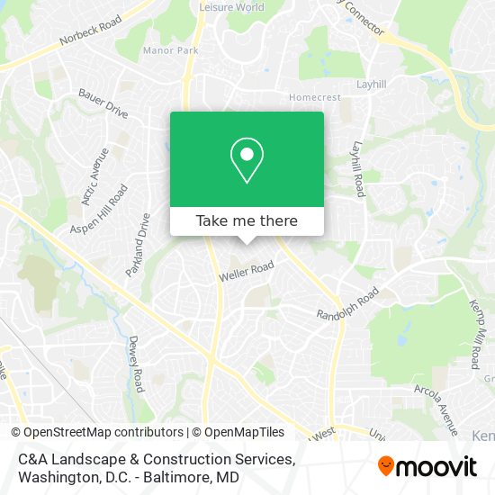 Mapa de C&A Landscape & Construction Services
