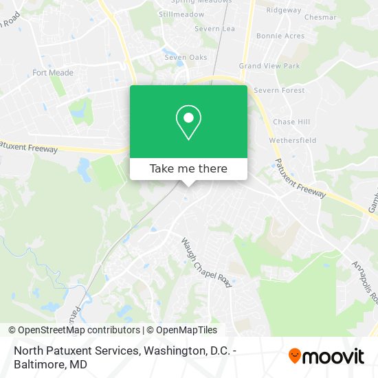 North Patuxent Services map