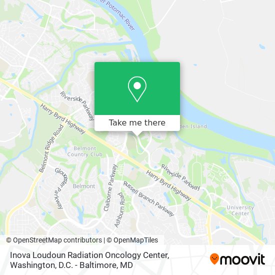 Mapa de Inova Loudoun Radiation Oncology Center