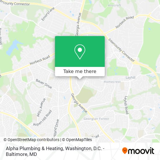 Alpha Plumbing & Heating map