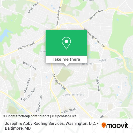 Joseph & Abby Roofing Services map