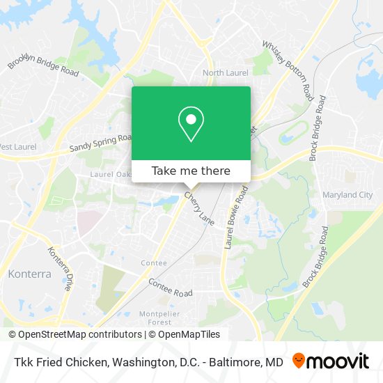 Mapa de Tkk Fried Chicken