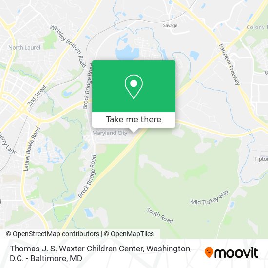 Thomas J. S. Waxter Children Center map