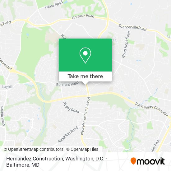 Hernandez Construction map