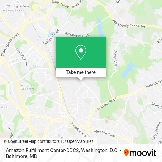 Amazon Fulfillment Center-DDC2 map