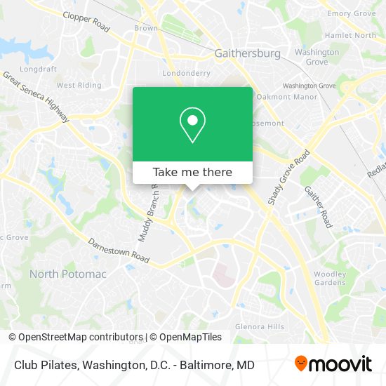 Club Pilates map