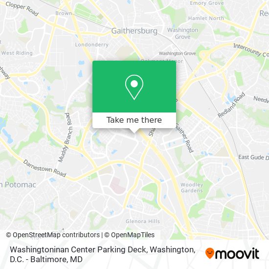 Mapa de Washingtoninan Center Parking Deck