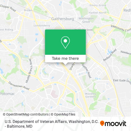 Mapa de U.S. Department of Veteran Affairs