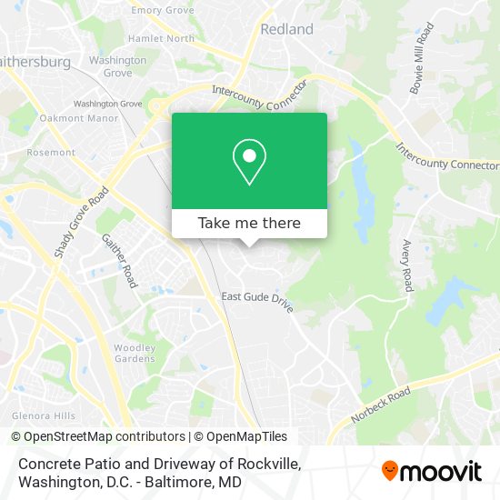 Mapa de Concrete Patio and Driveway of Rockville