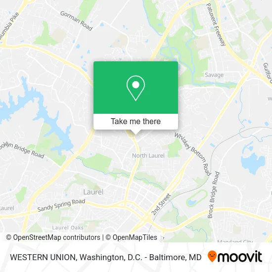 WESTERN UNION map