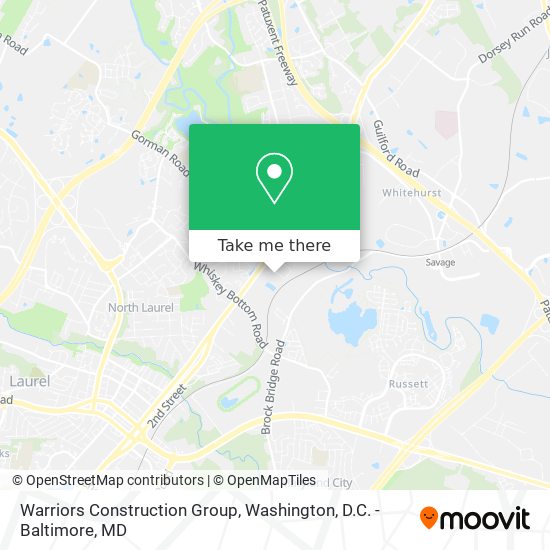 Mapa de Warriors Construction Group
