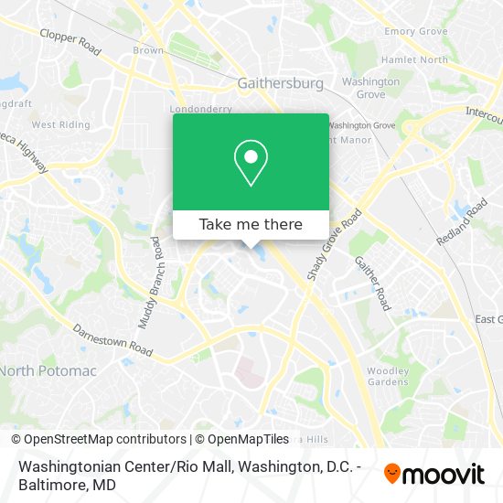 Washingtonian Center/Rio Mall map