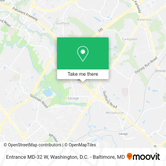 Mapa de Entrance MD-32 W