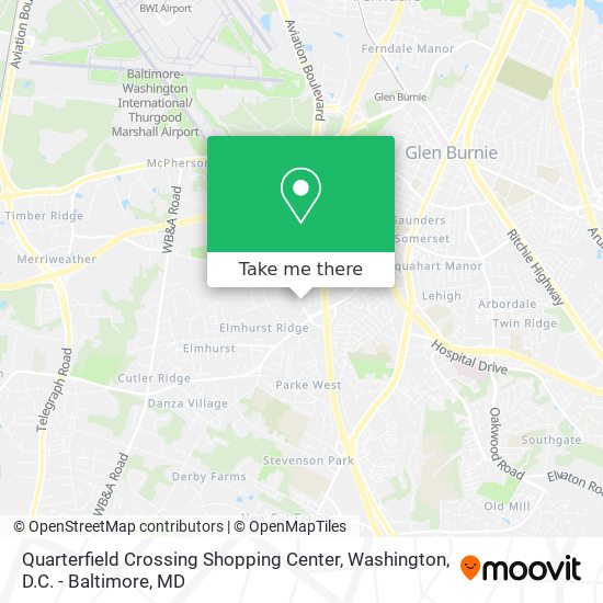 Mapa de Quarterfield Crossing Shopping Center
