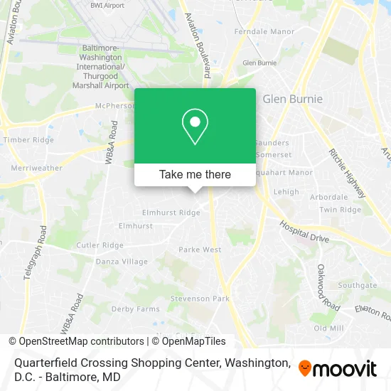 Quarterfield Crossing Shopping Center map