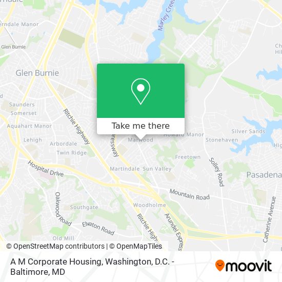 A M Corporate Housing map