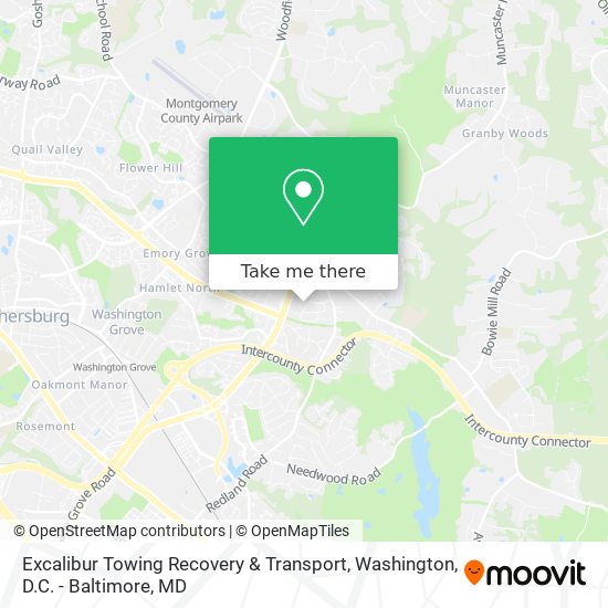 Mapa de Excalibur Towing Recovery & Transport