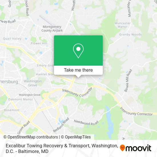 Mapa de Excalibur Towing Recovery & Transport