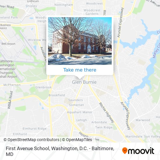 First Avenue School map