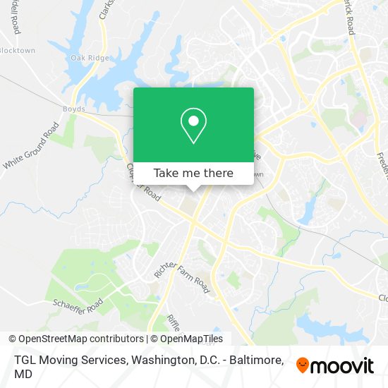 TGL Moving Services map