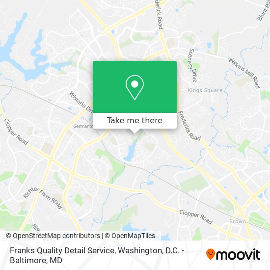 Franks Quality Detail Service map