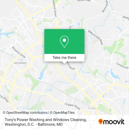 Tony's Power Washing and Windows Cleaning map