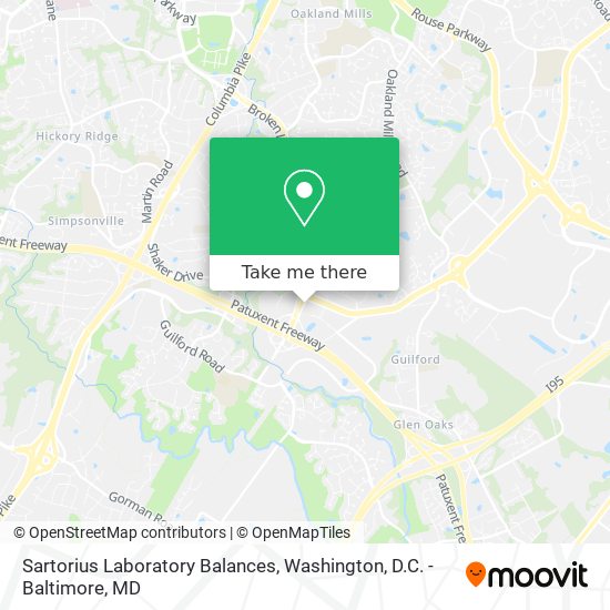 Mapa de Sartorius Laboratory Balances