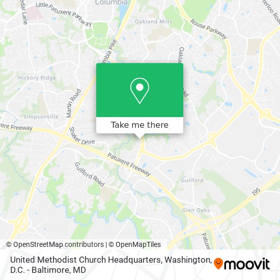 United Methodist Church Headquarters map