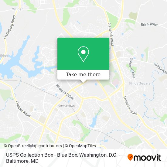 USPS Collection Box - Blue Box map