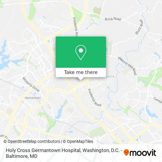 Holy Cross Germantown Hospital map
