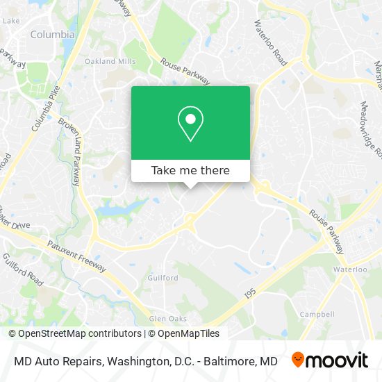 MD Auto Repairs map