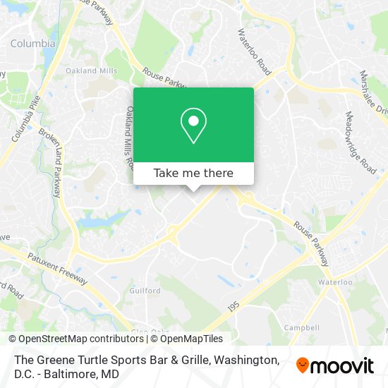 The Greene Turtle Sports Bar & Grille map