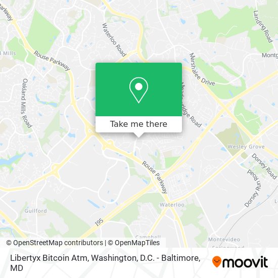 Mapa de Libertyx Bitcoin Atm