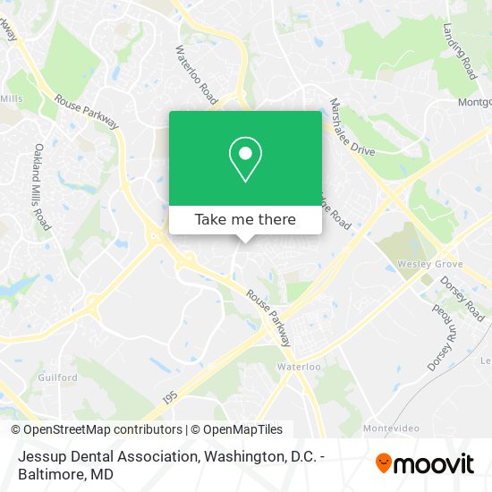 Jessup Dental Association map