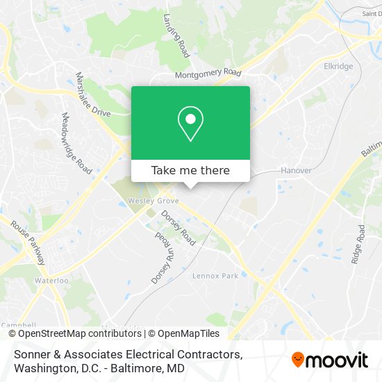 Mapa de Sonner & Associates Electrical Contractors
