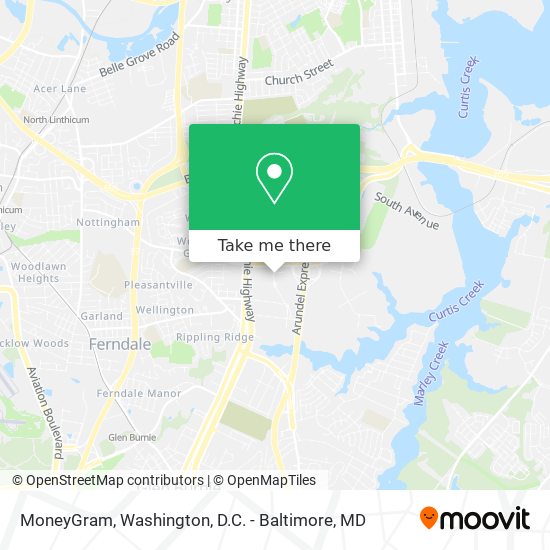 MoneyGram map